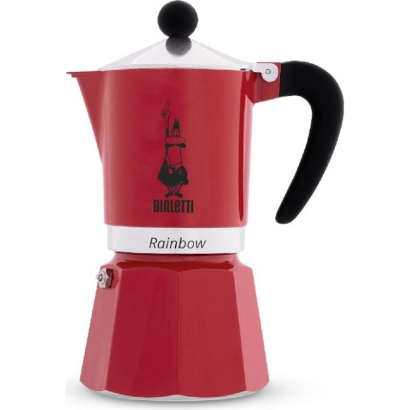 Bialetti kawiarka rainbow 1tz czerwona