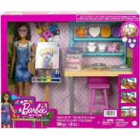 Mattel Barbie Self-Care - Relax  Create Art Studio (HCM85)