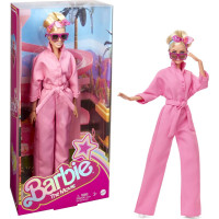 Mattel Barbie The Movie Collectible Doll Margot Robbie as Barbie in Pink Power Jumpsuit (HRF29)