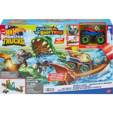 Mattel Hot Wheels Monster Trucks: Color Shifters - Swamp Chomp Playset (HGV14)