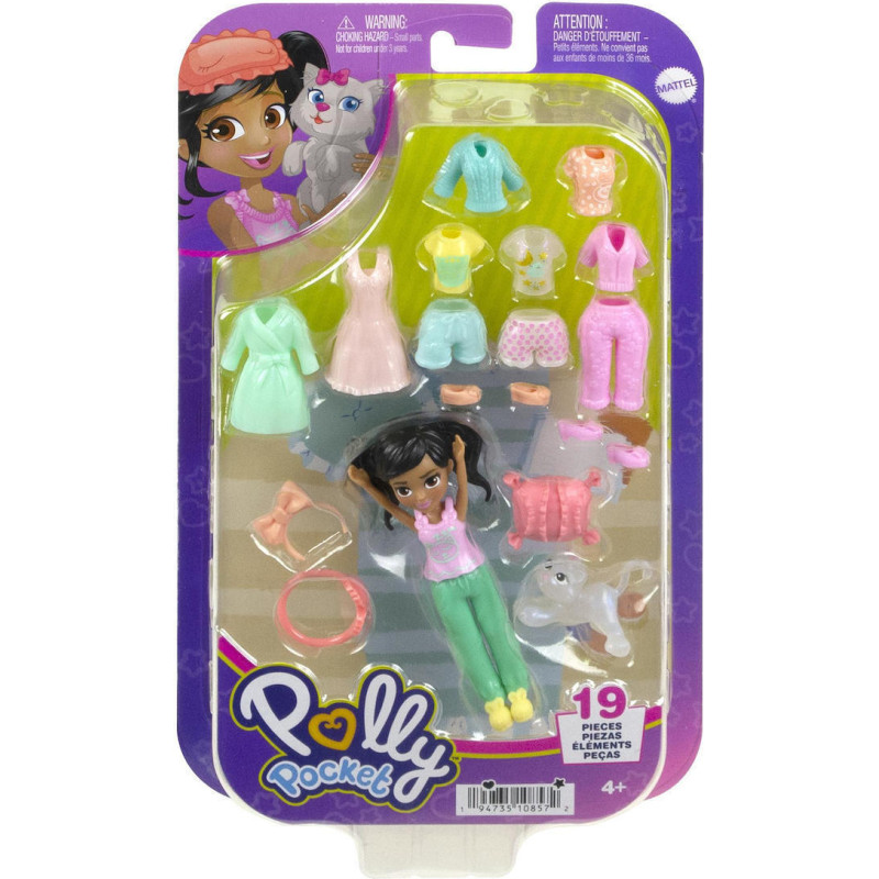 Mattel Polly Pocket: Medium Pack - Relaxation at Home Doll with Pet (HKV92)