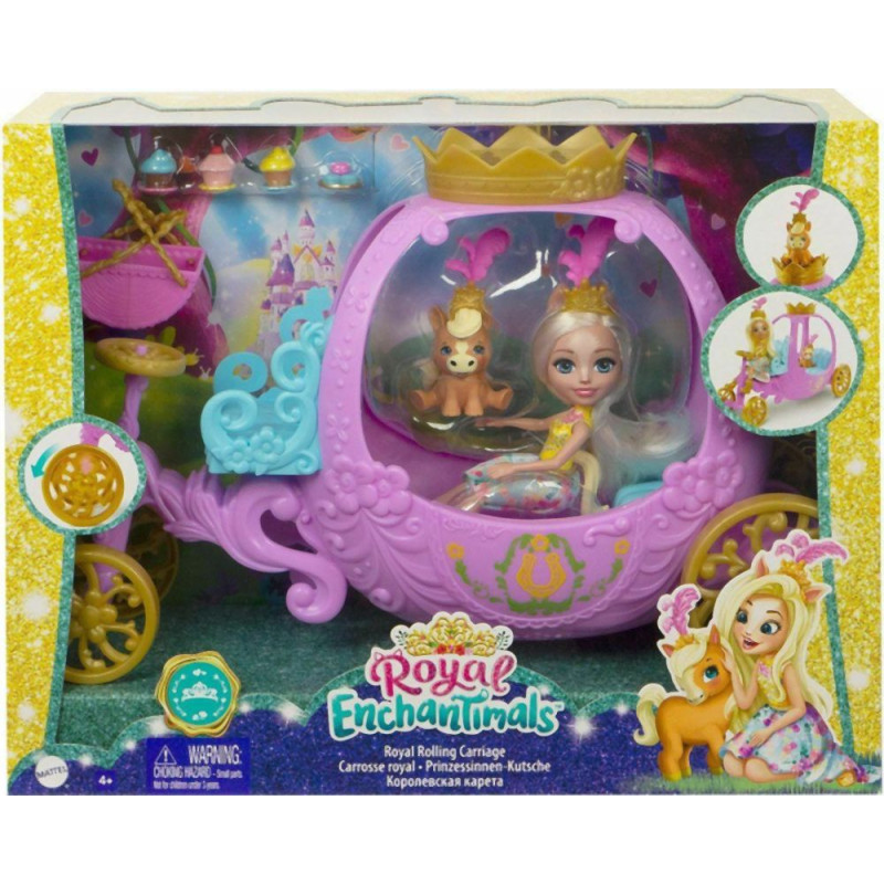 Mattel Royal Enchantimals: Royal Rolling Carriage (GYJ16)