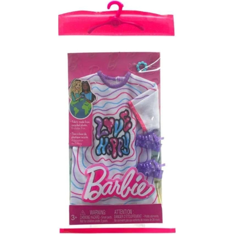 Mattel Barbie: Fashion Pack - Color Striped Dress With Stamp (HRH38)