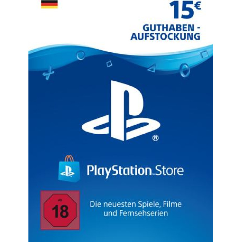 Sony PlayStation Network Card PSN PlayStation Store Germany 15 EUR