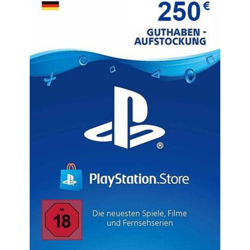 Sony PlayStation Network Card PSN PlayStation Store Germany 250 EUR