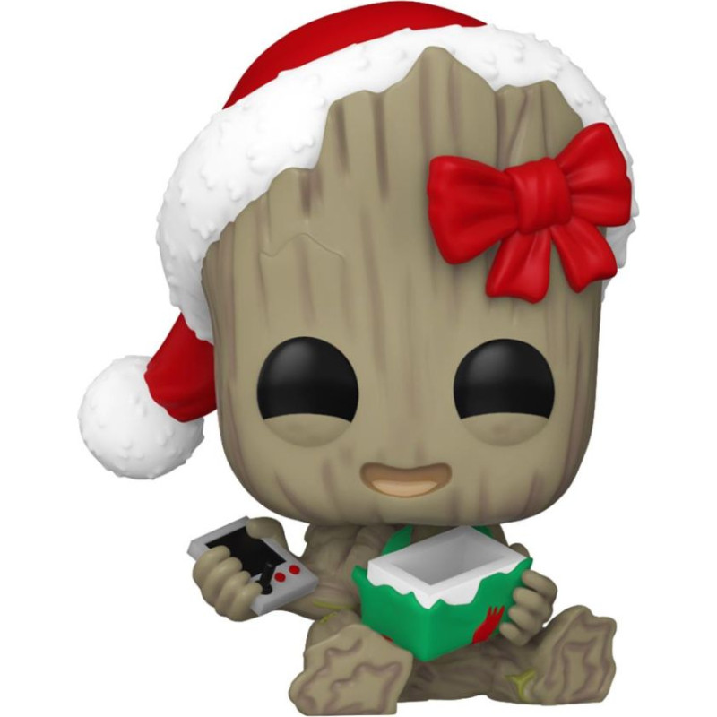 Funko Pop! Marvel: Holiday – Groot #1440 Bobble-Head Vinyl Figure