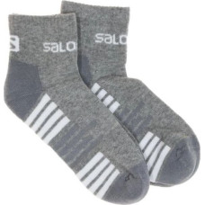 Salomon Active socks 2-pack 16022-HEATHER GRAY/WHITE] (39-41)