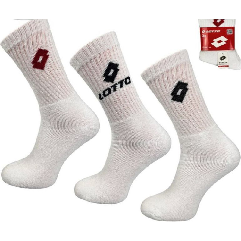 Lotto Terry socks LOTTO white 3 pairs 069609 (38-42)