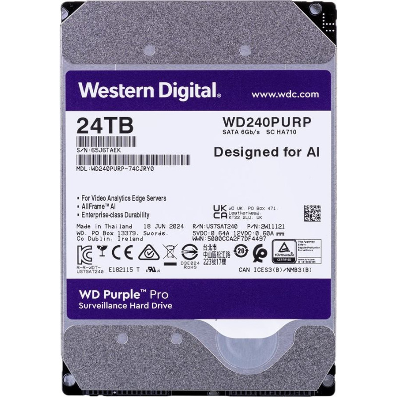 WD Hdd wd purple pro 24tb sata wd240purp