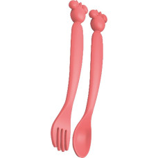 Stor :  Minnie Mouse - Toddler 2 Pcs Pp Shaped Cutlery Set  (13325)
