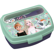 Stor : Frozen Snowy Tale - Funny Sandwich Box With Cutlery (81009)