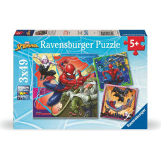 Ravensburger : Marvel Spiderman - Puzzle (3x49pcs) (12004115)