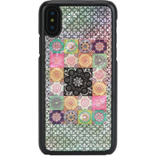 Ikins SmartPhone case iPhone XS/S flower garden black