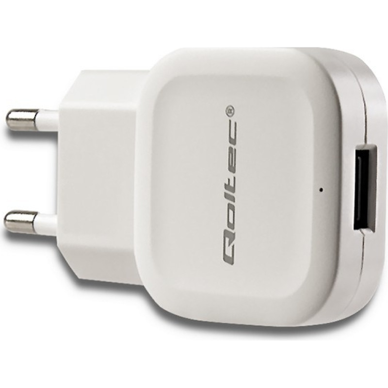 Qoltec Ładowarka sieciowa 12w | 5v | 2.4a | usb | biała