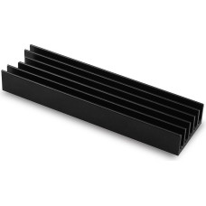 Axagon Clr-m2l10 chłodnica aluminiowa pasywna do dysku m.2 ssd, alu korpus, silikonowe silikonowe podkładki termiczne, wysokość 10mm