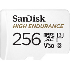 Sandisk High endurance microsdxc 256gb v30 z adapterem (rejestratory i monitoring)