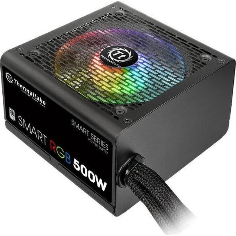 Thermaltake Smart 500w rgb (80+ 230v eu, 2xpeg, 120mm, single rail)