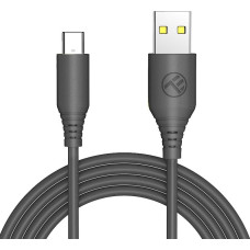 Tellur Silicone USB to Type-C Cable 1m Black