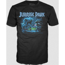 Funko Pop! Tee: Jurassic Park - T-Rex with Jeep (S)