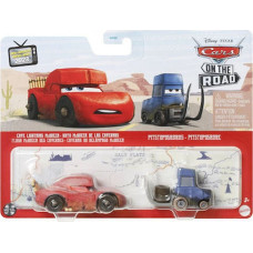 Mattel Disney Pixar: Cars On the Road - Cave Lightning McQueen  Pitstoposaurus (Set of 2) (HLH63)