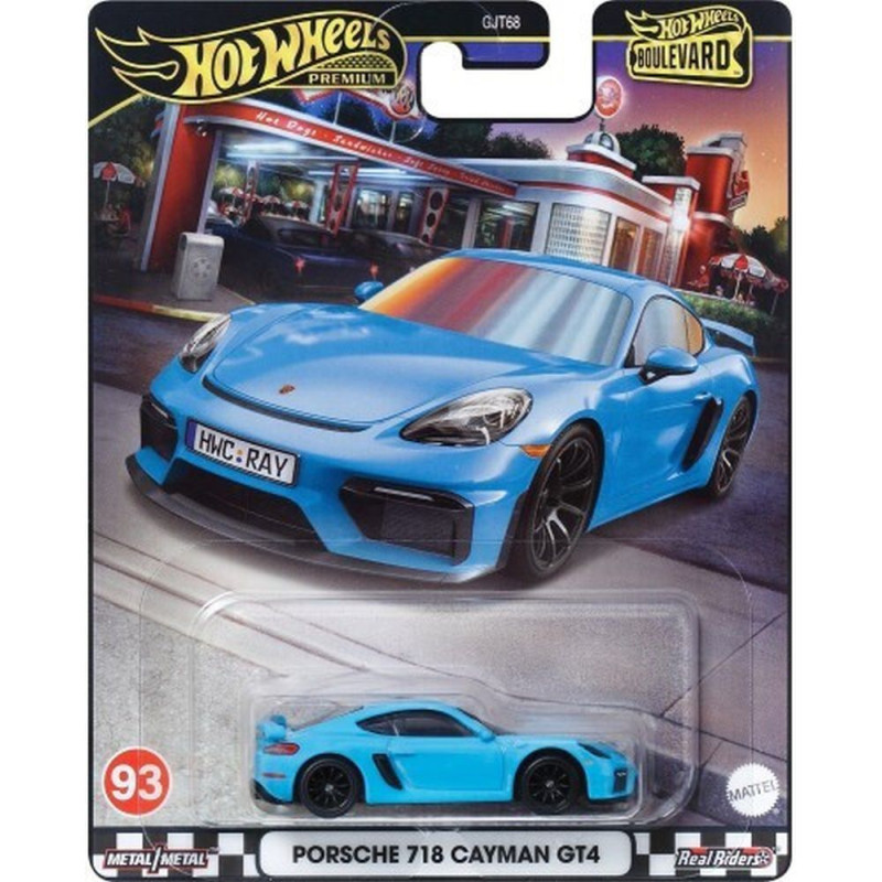 Mattel Hot Wheels Premium: Boulevard - Porsche 718 Cayman GT4 (HRT71)