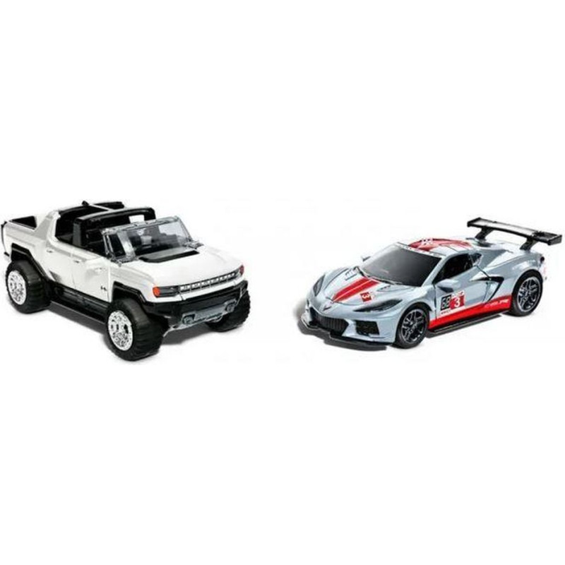 Mattel Hot Wheels: Pull-Back Speeders - GMC Hummer EV  Corvette C8.R (HPR94)