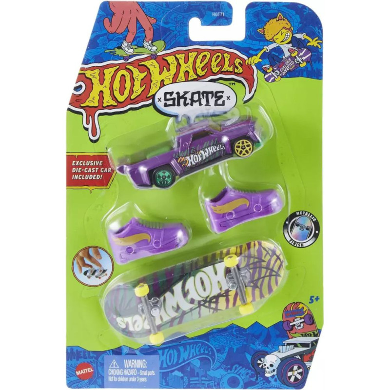 Mattel Hot Wheels: Skate - Solid Muscle  Feline Risky Tony Hawk Fingerboard Set (HNG64)