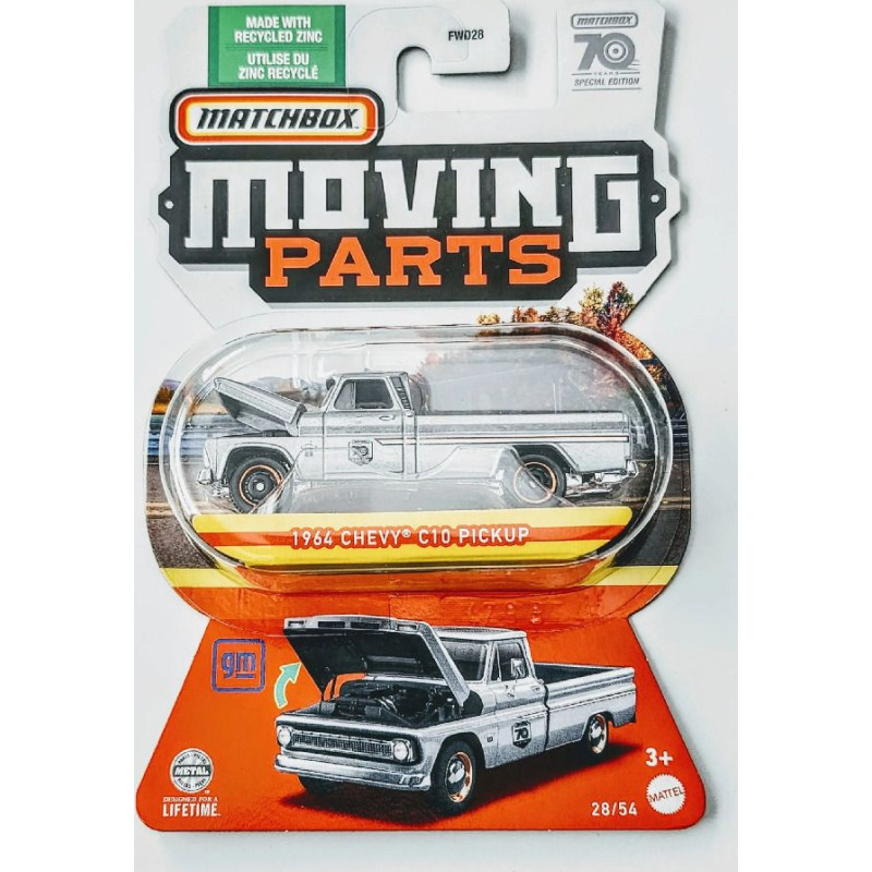 Mattel Matchbox: Moving Parts - 1964 Chevy C10 Pickup (HLG13)