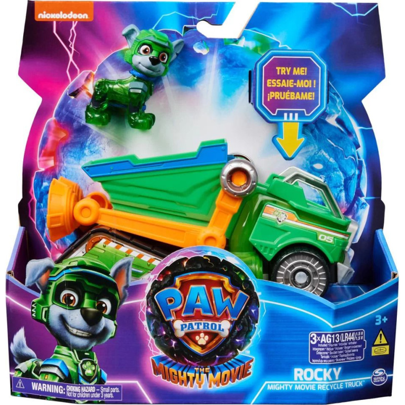 Spin Master Paw Patrol: The Mighty Movie - Rocky Mighty Movie Recycle Truck (20143009)