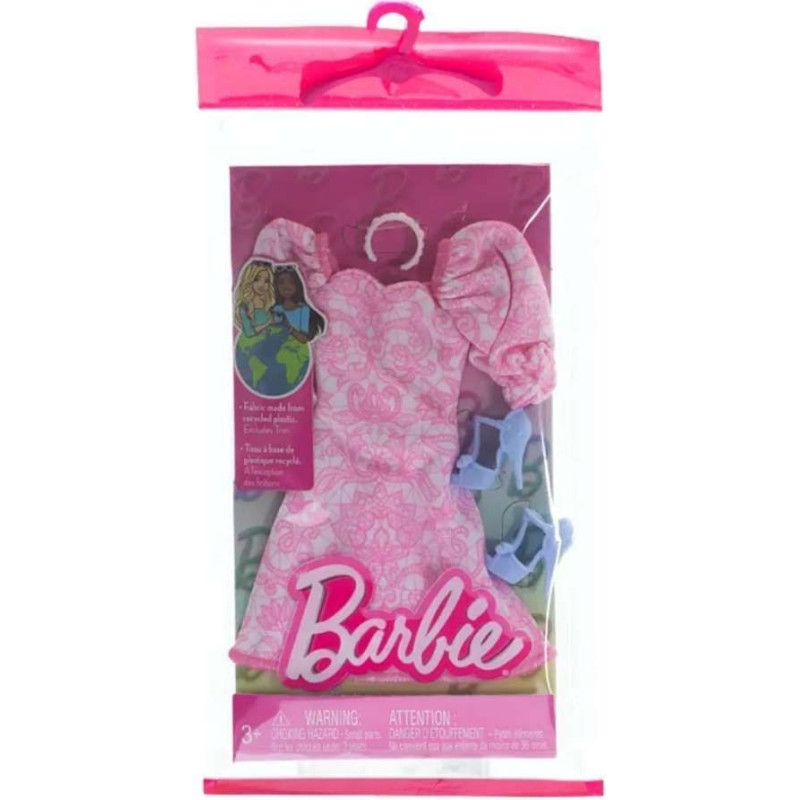 Mattel Barbie: Fashion Pack - Pink Dress with Blue High Heels (HRH40)