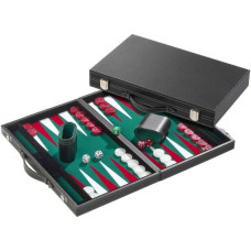 Philos Backgammon, green,,medium, imitation leather nardi