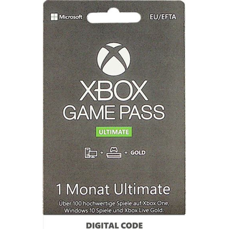 Microsoft Xbox Game Pass Ultimate 1 Month Membership Code