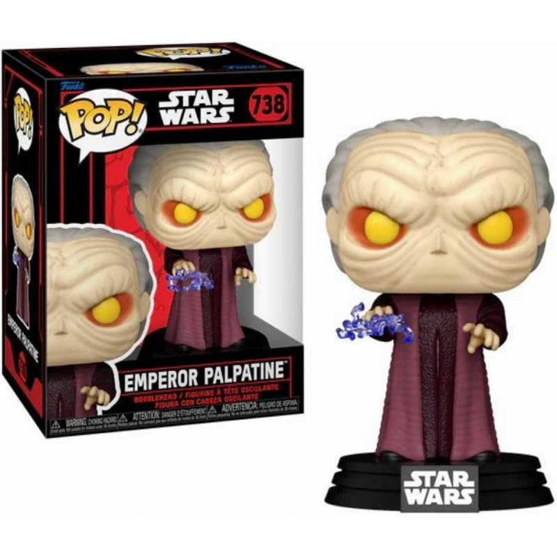 Funko Pop! Disney Star Wars: Dark Side - Emperor Palpatine #738 Bobble-Head Vinyl Figure