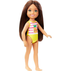 Mattel Barbie®: Club Chelsea Beach Doll with Brown Hair (JBG72)