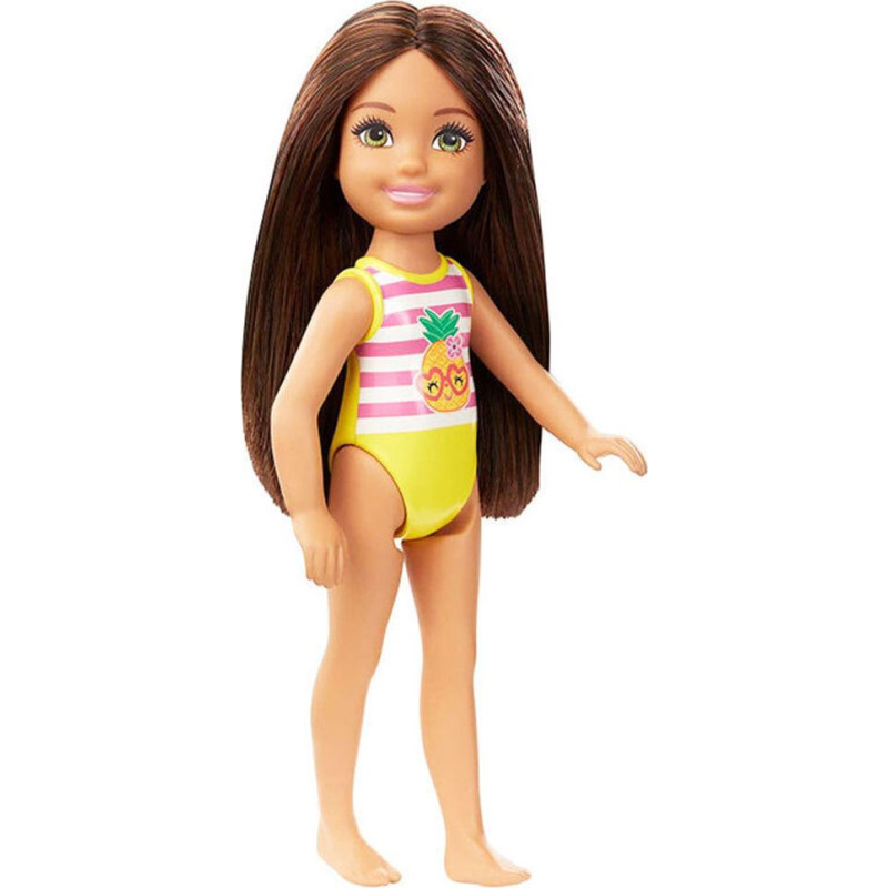 Mattel Barbie®: Club Chelsea Beach Doll with Brown Hair (JBG72)