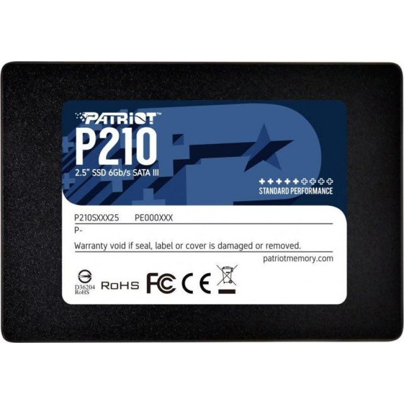 Patriot Dysk ssd 256gb p210 500/400 mb/s sata iii 2,5