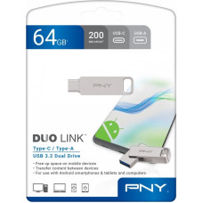 PNY Pendrive 64gb usb 3.2 duo-link p-fdi64gdulinktyc-ge