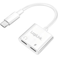 Logilink Adapter usb-c do 2x usb -c, pd 60w / audio