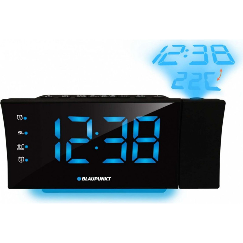 Blaupunkt Radiobudzik z projektorem i ładowaniem usb crp81usb