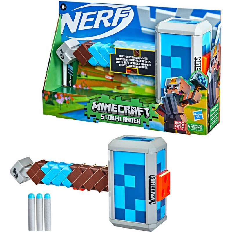 Hasbro Nerf: Minecraft Stormlander - Dart-Blasting Hammer (F4416)