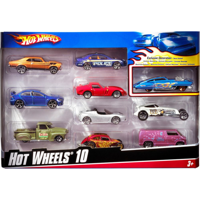 Mattel HOT WHEELS - CARS SET OF 10 RANDOM (54886)