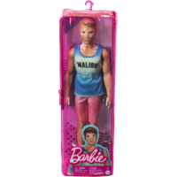 Mattel Barbie Ken Doll - Fashionistas #192 Blue Ombre Malibu Tank, Red Shorts Vitiligo Doll (HBV26)