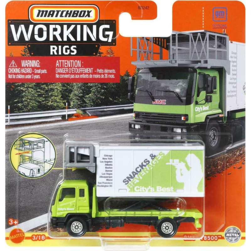 Mattel Matchbox Real Working Rigs - GMC T8500 Truck (HLN02)