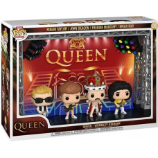 Funko Pop! Moment Deluxe: Queen - Wembley Stadium Roger Taylor/John Deacon/ Freddie Mercury/ Brian May #06 Vinyl Figure