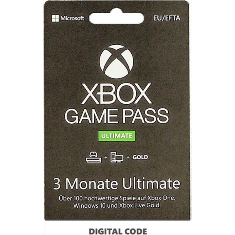 Microsoft Xbox Game Pass Ultimate 3 Month Membership Code