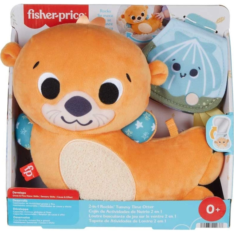 Mattel Fisher Price: 2-in-1 Rocking Tummy Time Otter (HXG96)