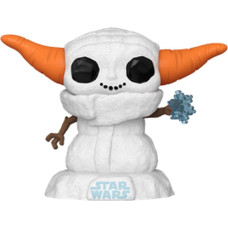 Funko Pop! Disney Star Wars: The Mandalorian Holiday - Grogu Snowman #748 Bobble-Head Vinyl Figure