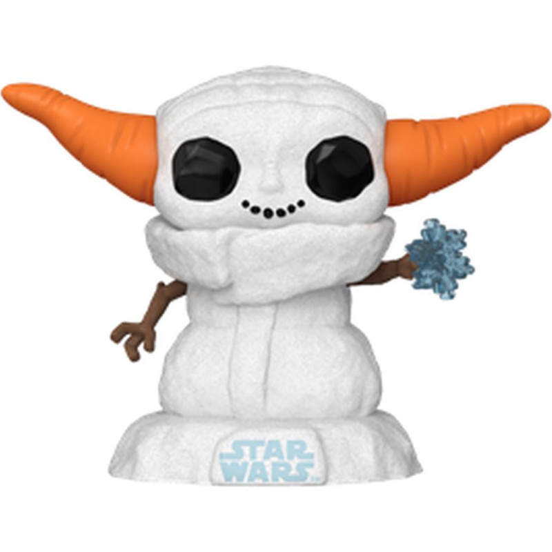 Funko Pop! Disney Star Wars: The Mandalorian Holiday - Grogu Snowman #748 Bobble-Head Vinyl Figure