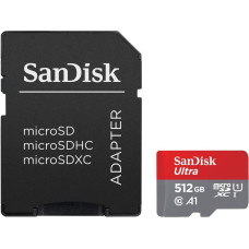 Sandisk Karta ultra microsdxc 512gb 150mb/s a1 + adapter sd