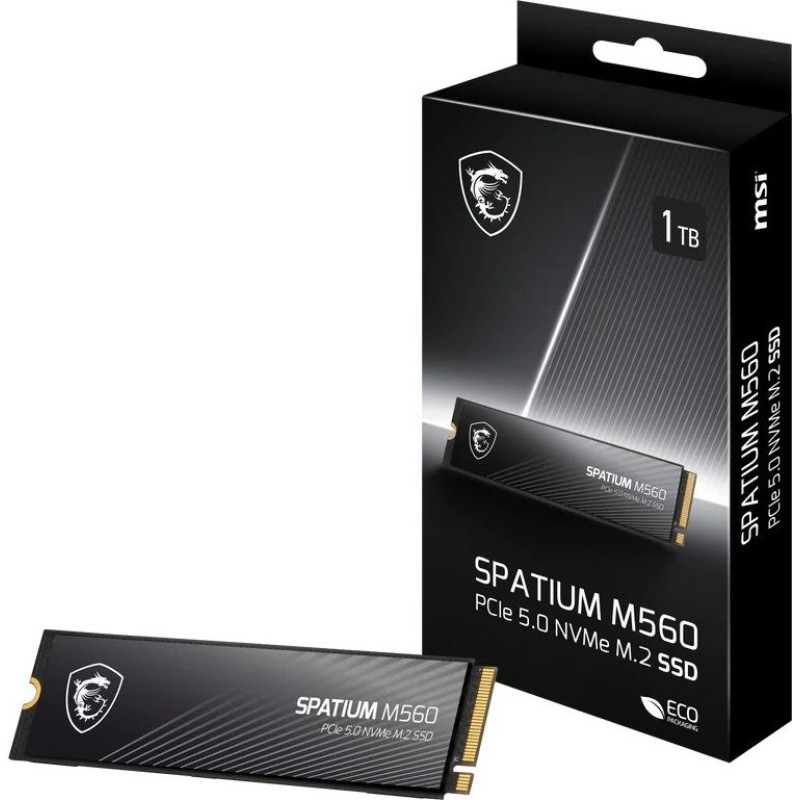 MSI Dysk ssd spatium m560 1tb m.2 pcie 5.0 10200/8400mb/s